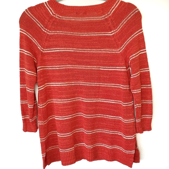 Madewell orange cabinstripe crewneck sweater - Picture 2 of 8